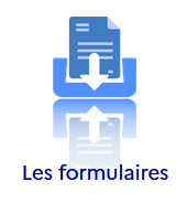 Page d'accueil d'une candidature montrant le menu « Les formulaires »
